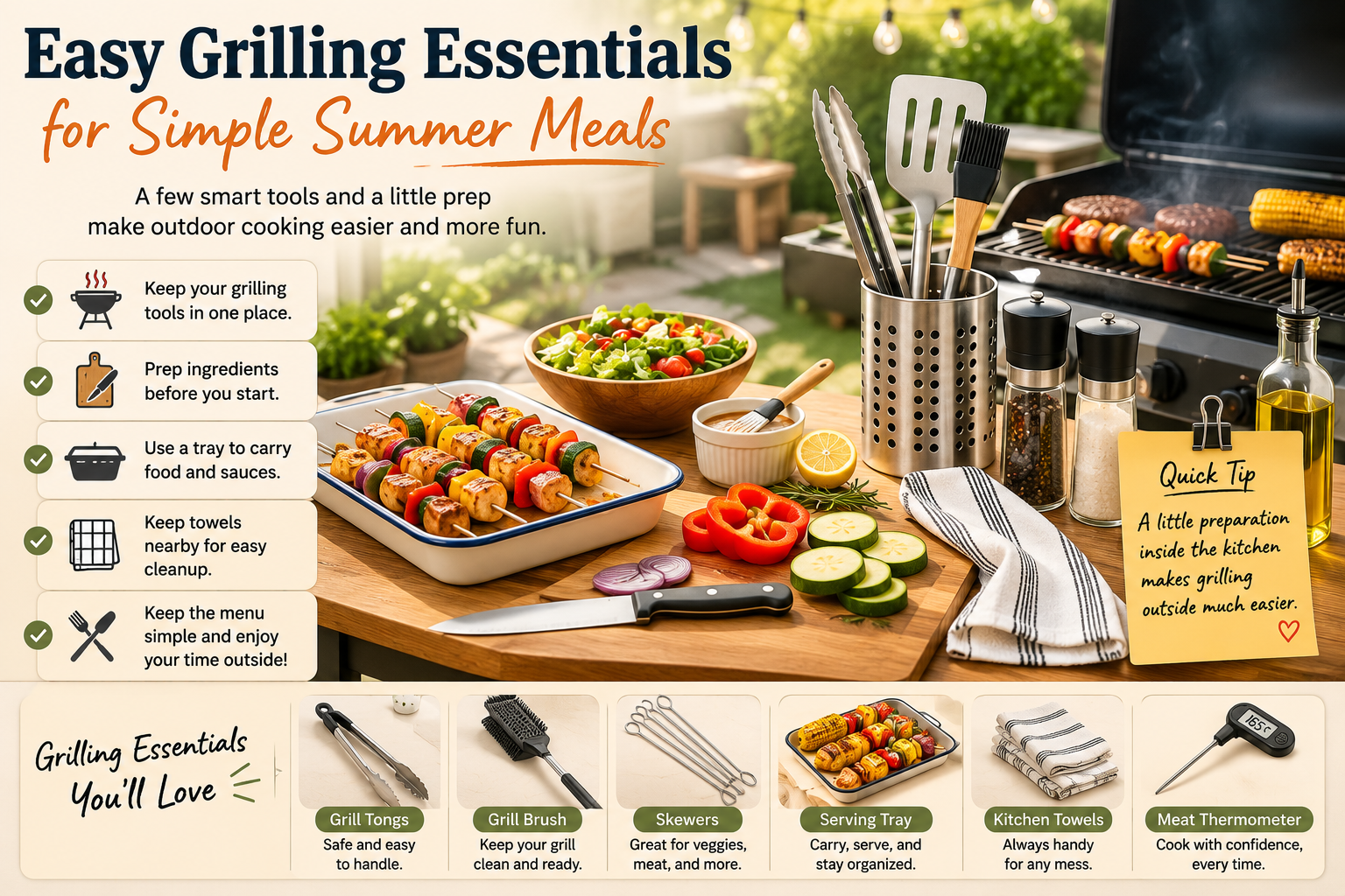 Easy Grilling Essentials for Simple Summer Meals