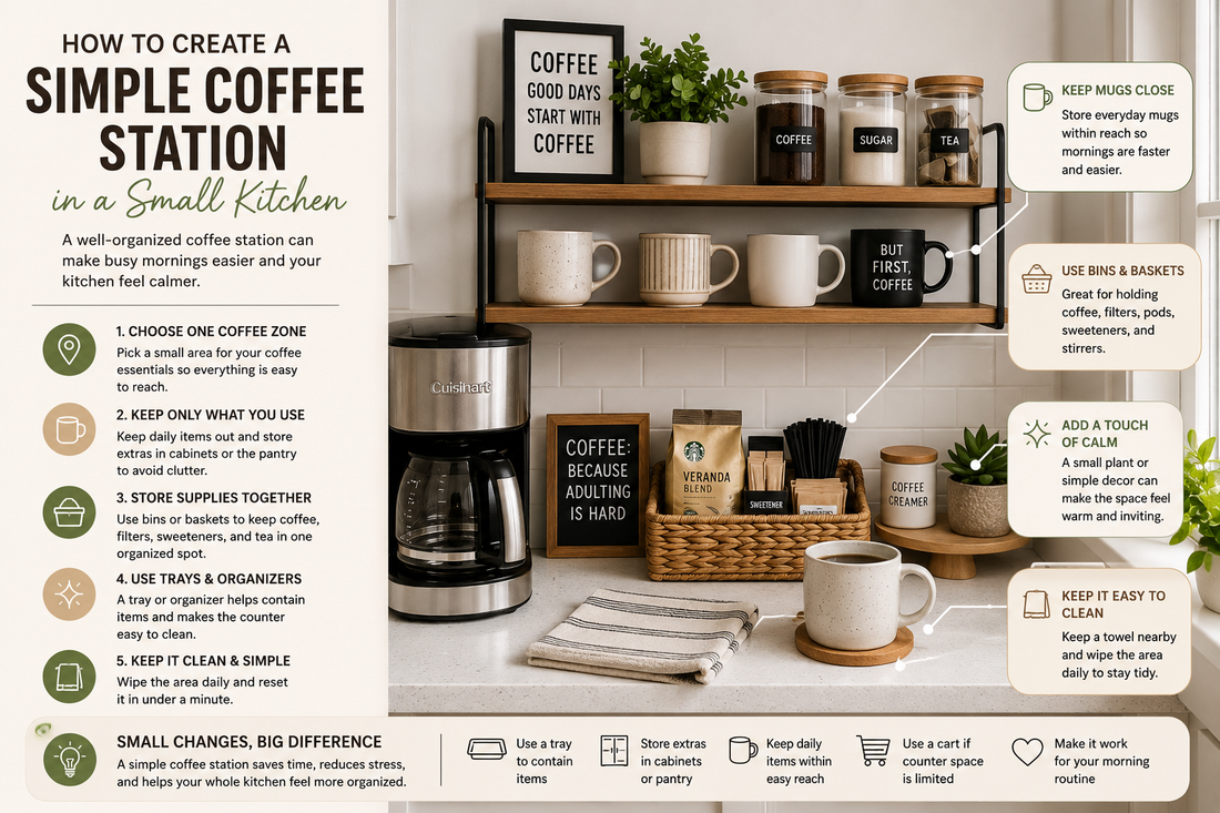 How to Create a Simple Coffee Station in a Small Kitchen