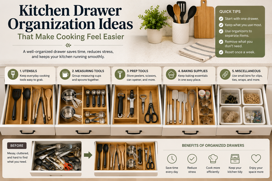 Kitchen Drawer Organization Ideas That Make Cooking Feel Easier