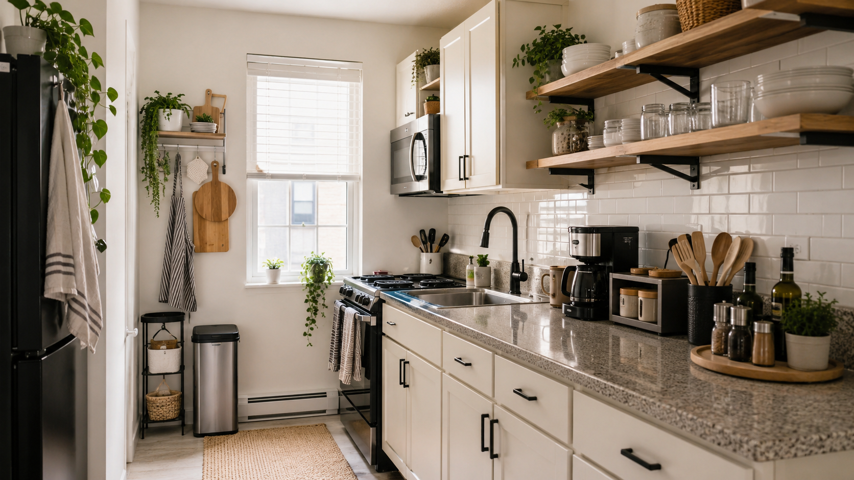 How to Make a Small Kitchen Feel Less Crowded Without Remodeling