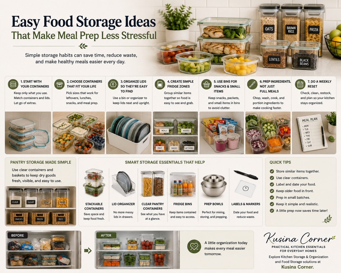 Easy Food Storage Ideas That Make Meal Prep Less Stressful