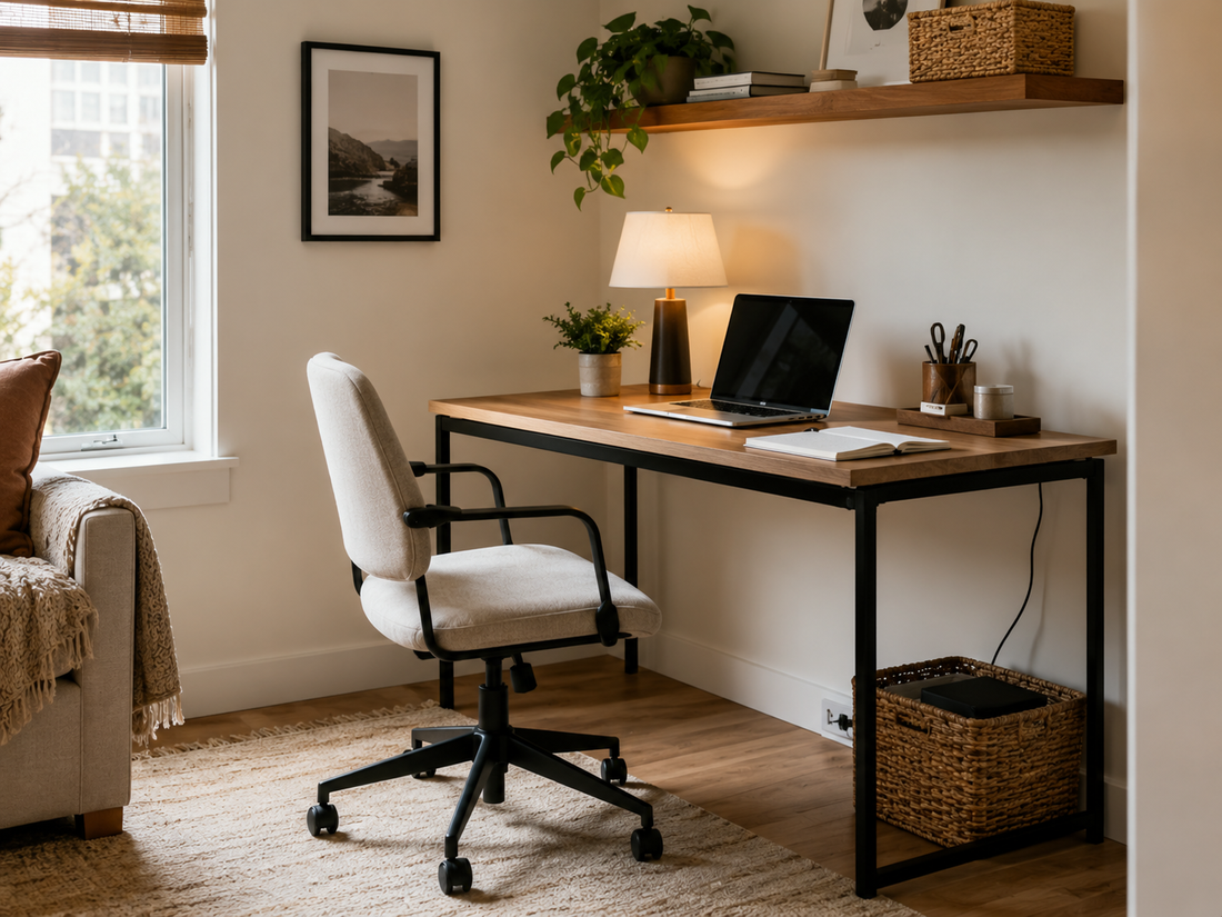 How to Make a Small Home Office Feel Less Cluttered Without Buying More Furniture