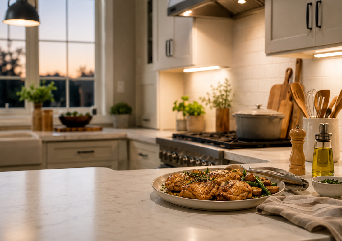 What Your Weeknight Chicken Dinner Really Needs: A Calmer Kitchen Setup