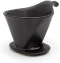 Zero Japan - Bee House Pour Over Coffee Dripper - Lead-Free & Cadmium-Free Ceramic Coffee Maker with Elegant Peek Hole, Drip Cone Brewer Coffee Gifts, Brewing Accessories - Noble Black, Standard Size