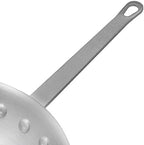 12” Aluminum Frying Pan with Plated Iron Riveted Handle Pan for Restaurants and Cafes Egg Pan Omelet Pans Professional Cookware Commercial Grade Mirror-Finish