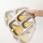 Stainless Steel Lunch Box, 3 Compartments Bento Box Leakproof Lunch Box,Quality,Airtight,Dishwasher Safe, BPA-Free.