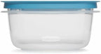 Storage Containers, Easy Find Lids, Teal, 5 cup, Flex & Seal, Leak Proof Lids, Food Storage Set, Clear Meal Prep Flex Containers, 3 Piece Set