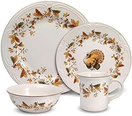 Pfaltzgraff Autumn Berry 16 Piece Dinnerware Set, Service for 4, Multi Colored - Image 2