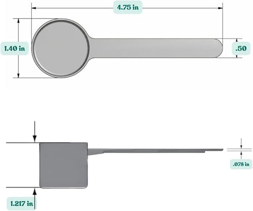 25 mL (5 Teaspoon) Long Handle Scoop for Measuring Coffee, Pet Food, Grains, Protein, Spices and Other Dry Goods (Pack of 1)