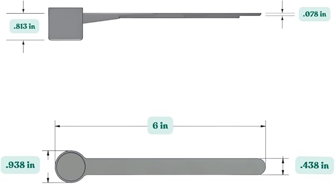 6.5 mL (6.5 CC) Long Handle Scoop for Measuring Coffee, Pet Food, Grains, Protein, Spices and Other Dry Goods (Pack of 25)