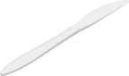 1,000 Plastic Disposable Knives Bulk Black Medium Weight Disposable Silverware Plastic Cutlery Knife