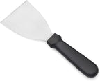 New Star Foodservice 38323 Plastic Handle Slant Edge Grill Scrapers, 4 by 8.5-Inch, Black