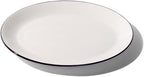 Made In Cookware - Serving Platter - White With Black Rim - Porcelain - Crafted in England