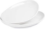 Sweese 2-Pack Porcelain Oval Serving Platters, White High-Grade Durable Professional, 14.5 Inch 2.0 Count
