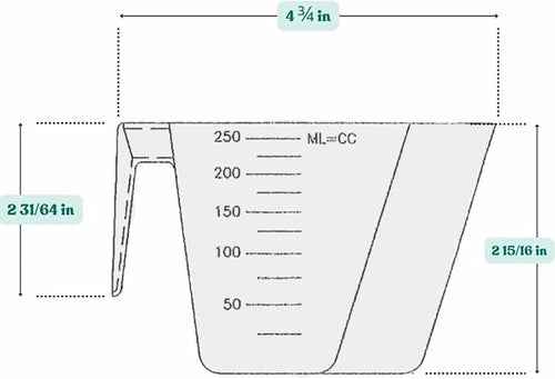 1 Cup (8 Oz. | 250 mL) Scoop for Measuring Coffee, Pet Food, Grains, Protein, Spices and Other Dry Goods (Pack of 1)
