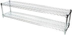 Shelving Inc. 14" d x 60" w Chrome Wire Shelving with 2 Tier Shelves, Weight Capacity 800lbs Per Shelf