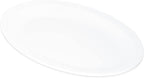 Carlisle FoodService Products Kingline Plastic Oval Platter Oval Tray for Home and Restaurant, Melamine, 12 x 9 Inches, White