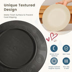 Homienly Kitchen Wheat Straw Dinnerware Set 40 PCS - Dinner Plates, Cereal Bowls, Wheat Straw Cups Set, Microwave and Dishwasher Safe Dishes Set, Unbreakable Dish Set for Party, Outdoor(Grey Stone) - Image 4
