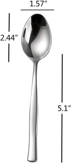 Idotry 12-Piece Stainless Steel Dinner Spoons, 7.96 Inches