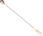 Barfly Fork Bar Spoon, End 15 3/4" (40 cm), Copper