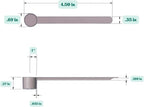 1/2 Teaspoon (2.5 mL) Long Handle Scoop for Measuring Coffee, Pet Food, Grains, Protein, Spices and Other Dry Goods (Pack of 5)