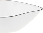 Corelle Vitrelle 6-Piece (22-Oz) Cereal Soup Bowls, Triple Layer Glass and Chip Resistant, Lightweight Square Dinnerware Bowl Set, Simple Lines
