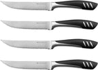 Bellemain Premium Steak Knives Set of 4, Kitchen Knife Sets with Steel Blades for Precise Cutting, Lightweight Steak Knife Set Stainless Steel & Durable, Serrated Steak Knives Dishwasher Safe