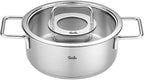 Fissler Pure Collection Stainless Steel 2.7 Quart Rondeau with Glass Lid