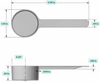 1.5 Tablespoon (23 mL) Long Handle Scoop for Measuring Coffee, Pet Food, Grains, Protein, Spices and Other Dry Goods (Pack of 100)
