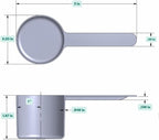 106 mL (106 CC | 3.58 Oz.) Long Handle Scoop for Measuring Coffee, Pet Food, Grains, Protein, Spices and Other Dry Goods (Pack of 10)