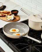 Caraway Nonstick Ceramic Mini Fry Pan (1.05 qt, 8") - Non Toxic, PTFE & PFOA Free - Oven Safe & Compatible with All Stovetops (Gas, Electric & Induction) - Black