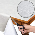 Home Bargains Plus Quilted Heavy Duty Table Pad Protector with Flannel Backing, Cut to Fit, Heat Resistant, Wipe Clean, Protects Table from Spills and Scratches, White, 52” x 144” Rectangle