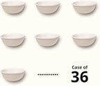 Stoneware Narrow Rim Commercial Grade Dinnerware, America White, Fruit 4.5oz, Case of 36