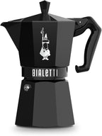 Bialetti Mocha Exclusive Black 6 Cup Open Fire (Coffee Maker, Espresso Maker, Makinetta)