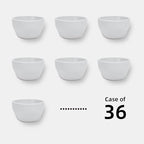 Stoneware Narrow Rim Commercial Grade Dinnerware Bright White, Bouillon Cup 6oz, Case of 36