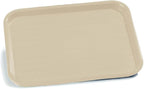 Carlisle FoodService Products Cafe Plastic Fast Food Tray, 14" x 18", Beige, (Pack of 12)