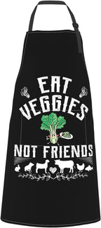 Men Women Apron, Adjustable Neck with 2 Pockets - Chef Apron for Cooking - Mom Dad Gift for Christmas, Birthday