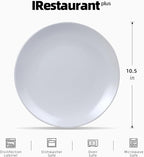 Stoneware Coupe Commercial Grade Dinnerware, Matte White, Plate 10.5", Case of 12