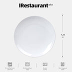 Stoneware Coupe Commercial Grade Dinnerware Bright White Plate 7.25", Case of 36