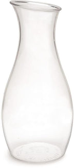 Carlisle FoodService Products 7090307 Cascata Carafe Juice Jar Beverage Decanter Only, Plastic, 1.5 L, Clear (Pack of 12)