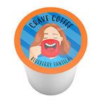 Crave Beverages Flavored Coffee Pods Compatible with Keurig K-Cup Brewers, Blueberry Vanilla, 100 Count