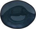 Tuxton China GAN-652 Ellipse Plate, 12" x 9-3/4", oblong, microwave & dishwasher safe, oven proof, fully vitrified, lead-free, ceramic, TuxTrendz, Artisan, Night Sky, Pack of 12