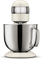 Cuisinart SMD-50CRM Precision Pro 5.5-Quart Digital Stand Mixer with 12-Speeds, 3 Preprogrammed Food Prep Settings, Mixing Bowl, Chef's Whisk, Flat Mixing Paddle, Dough Hook, and Splash Guard, Cream