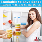 Deli-Grade BPA-Free 32oz Plastic Containers with Lids 24ct. Leakproof Microwavable Portion Container for To-Go Orders, Food Prep and Storage. Reusable Takeout Cups for Restaurant, Cafe and Catering.