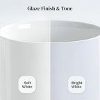 DOWAN 9.25" Serving Bowls, Large Oval Serving Dishes for Wedding and Dinner Parties, 35 Oz for Salad, Side Dishes, Pasta, Oval Shape, Microwave & Dishwasher Safe, Set of 4, Soft White