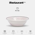 Stoneware Narrow Rim Commercial Grade Dinnerware (Brown Speckle, Fruit 4.5oz)