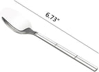 Stainless Steel Flatware Dessert Spoon, Set of 12