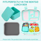 Silicone Inserts Compatible with Bentgo Box Accessories,Salad Containers Compatible with Bentgo Kids Lunch Box Inserts,Leak-Proof and Reusable Condiment Cups with Lids,Grey&Green,2Packs