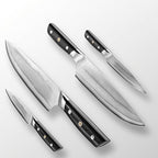 10C Kitchen Knife Set 2pc,8" Chef Knife & 5.5" Utility Knife,VG10 High Carbon Stainless Steel,6-Star Sharp Standard,G10 Black Handle,Love's Gift Box
