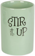 DII Kitchen Accessories Retro Collection Ceramics, Utensil Holder, Jadeite